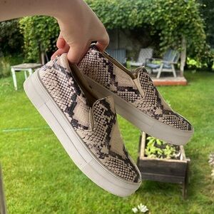 Platform Steve Madden Snakeskin Slip-on Sneakers - Size 8.5.